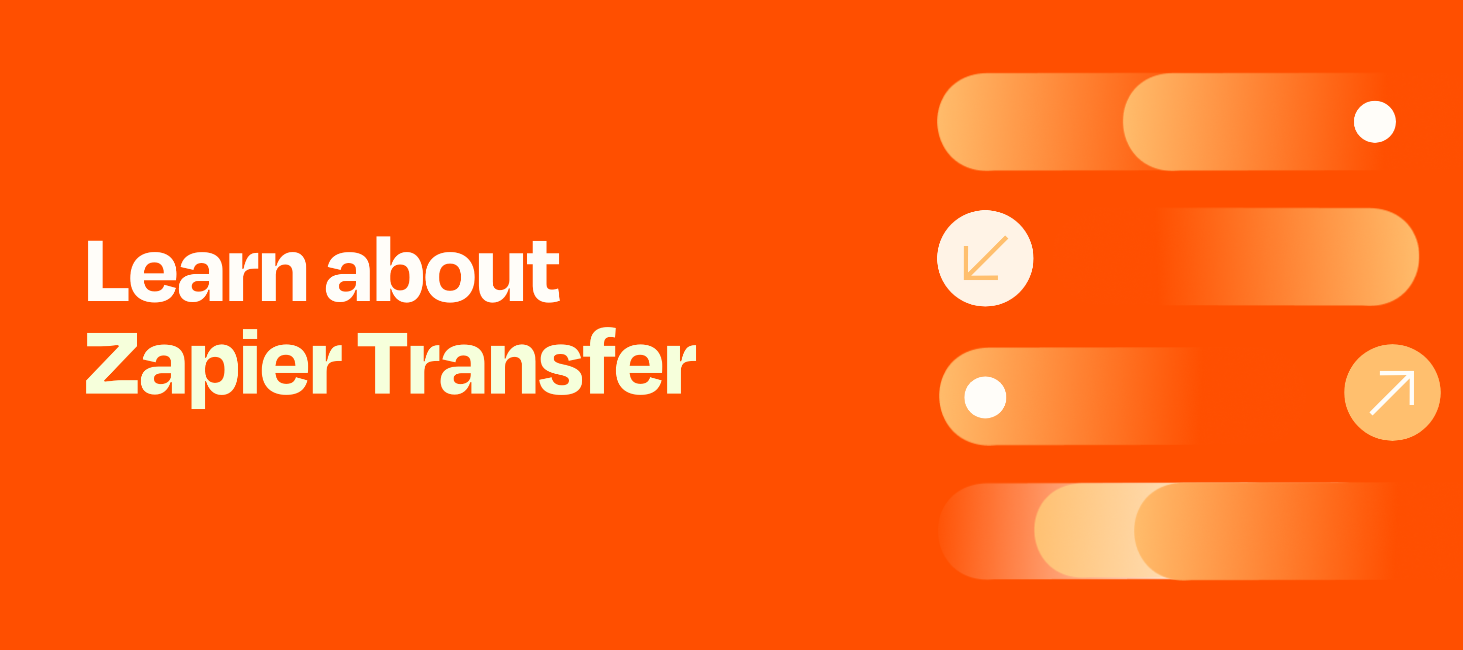 Zapier Transfer: move critical data where & when you need it