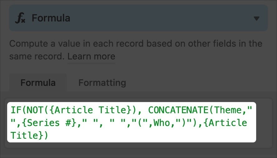 airtable change primary field