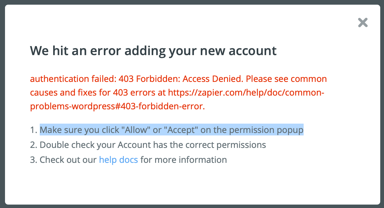 Wordpress 403 Forbidden after using Wordpress app • Assistancy