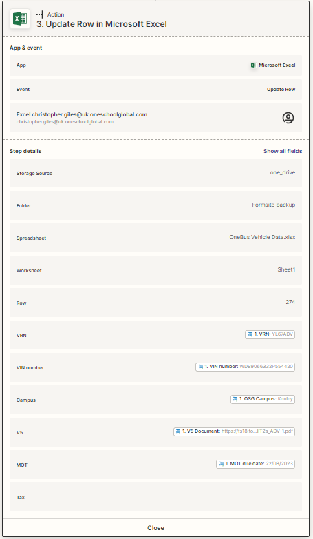 how-do-i-dynamically-update-a-row-in-excel-from-formsite-zapier