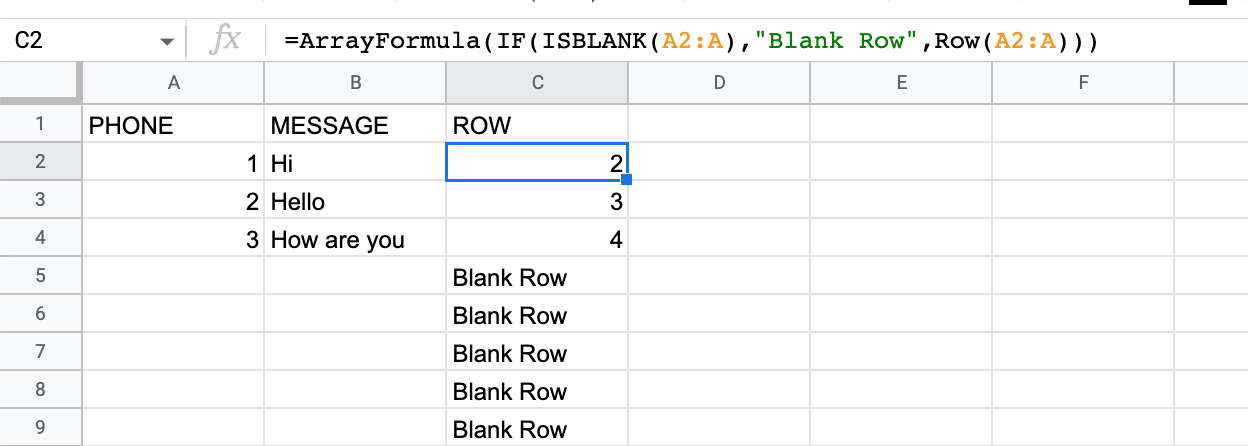 How to iterate columns of a Google Sheet worksheet Help Docs