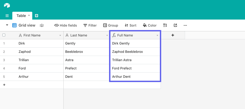 airtable dateadd formula