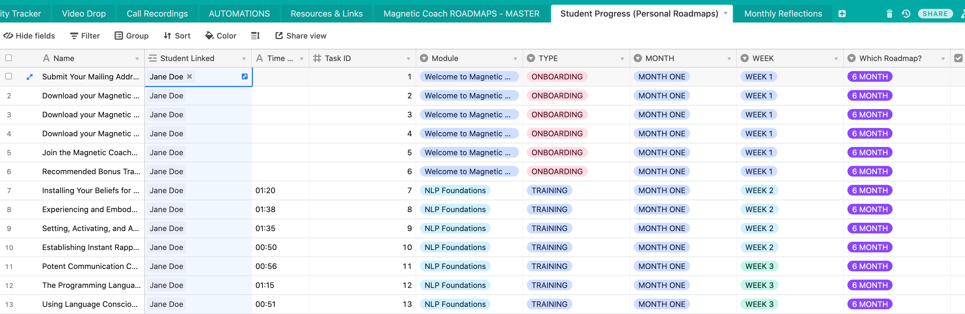 zapier airtable triggers