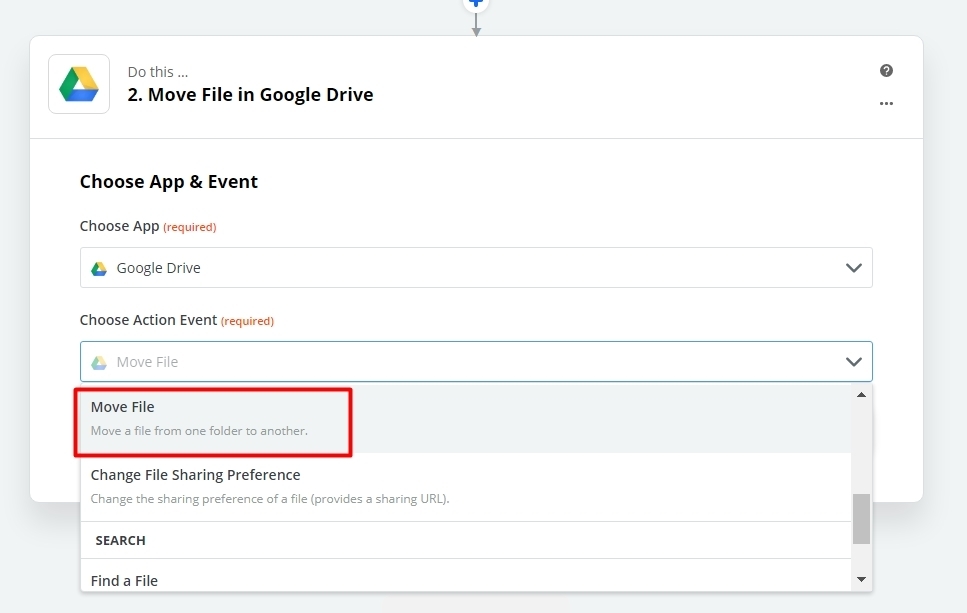 zapier remote google drive url