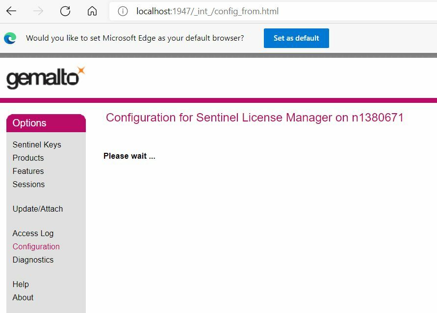 sentinel rms license manager 8.5 1