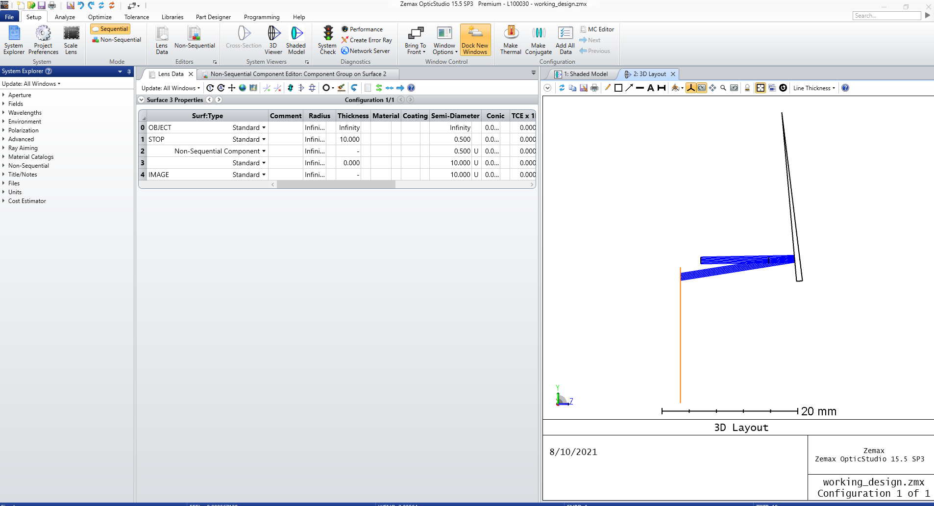 zemax non sequential optimization