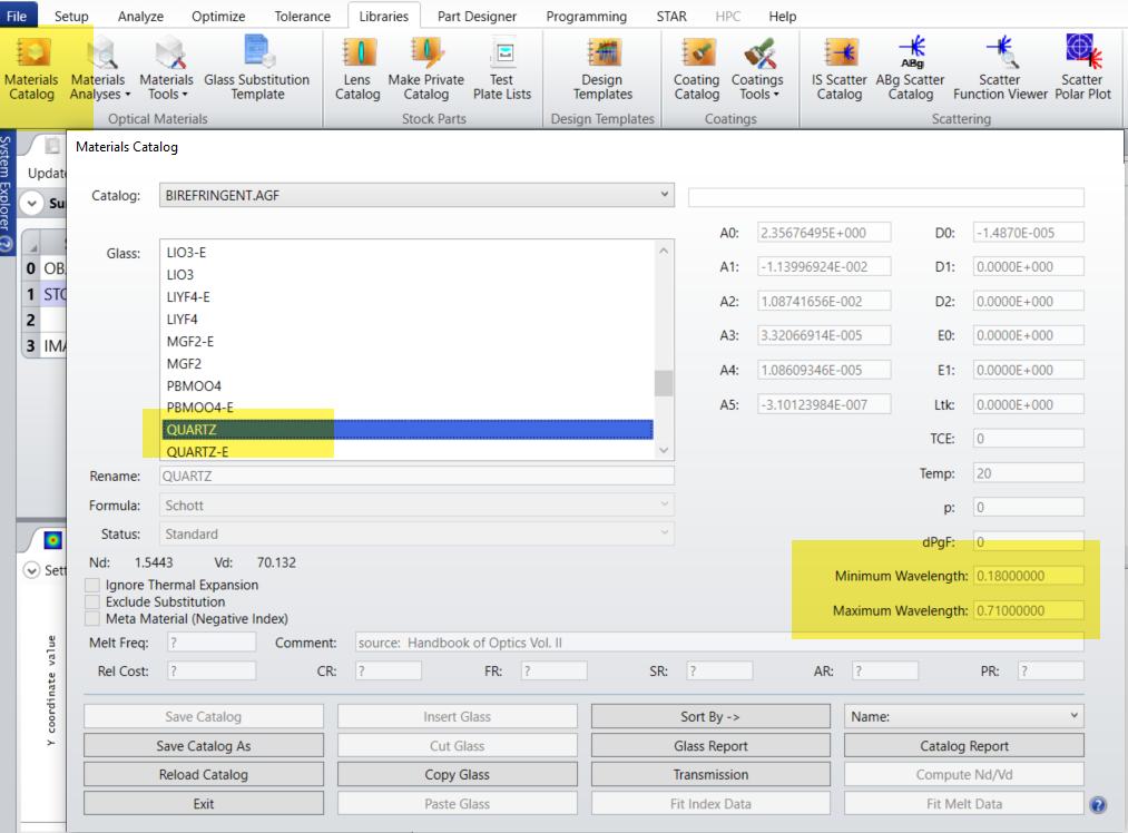 birefringence in zemax latest