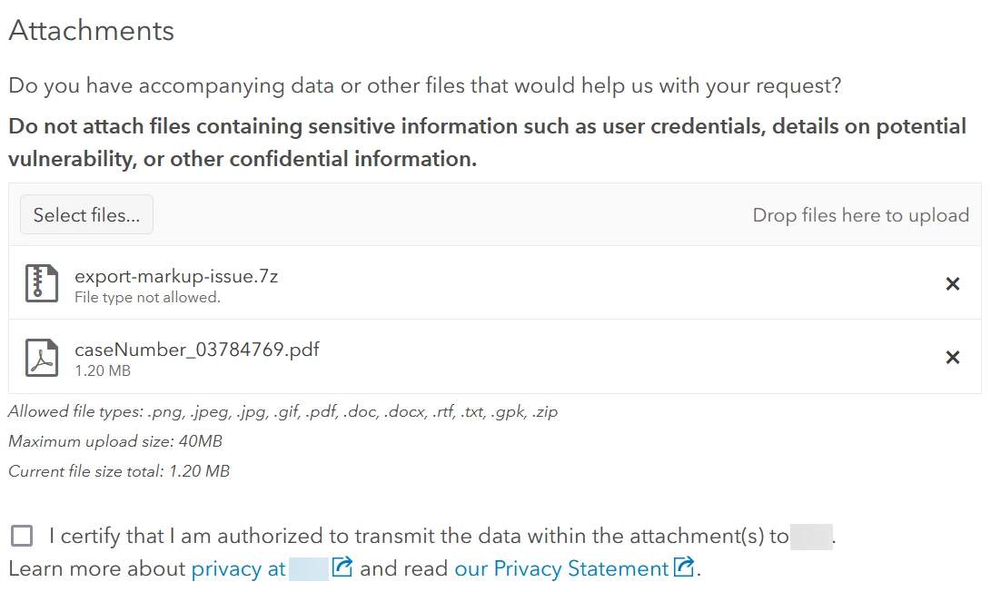 Ticket Form Feature Request: Condition on Attachments to display ...