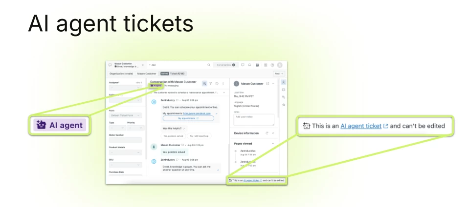 AI agent tickets: View AI agent conversations as tickets in Agent ...